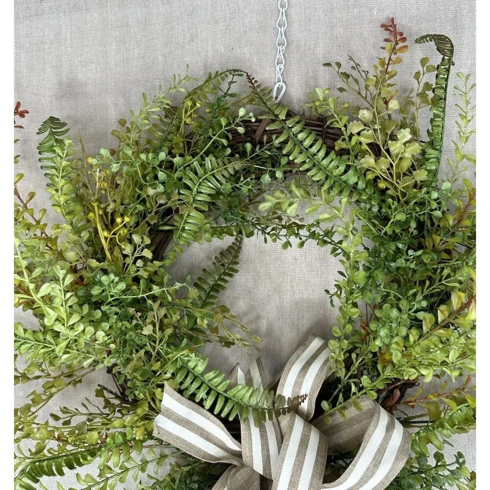 Handmade Decorative Wreath 18”x23” Front Door Wall Decor Rustic Farm House